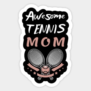 US Open Tennis Mom Racket and Ball Sticker